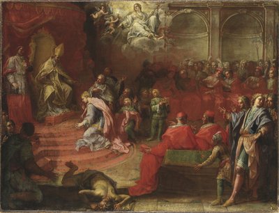 Alexander VII and Queen Kristina, c.1655 by TrevisaniFrancesco